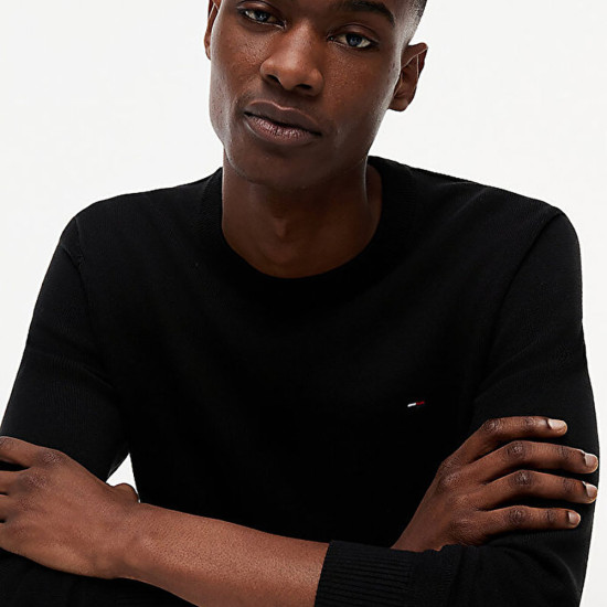 Tommy Hilfiger Ανδρική πλεκτή μπλούζα Tommy Flag Embroidery Lightweight Slim Jumper